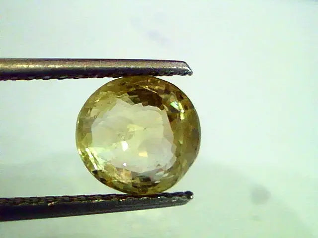3.30 Unheated Untreated Natural Ceylon Yellow Sapphire,Pukhraj