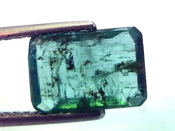 3.23 Ct Untreated Natural Zambian Green Emerald Panna Gemstone