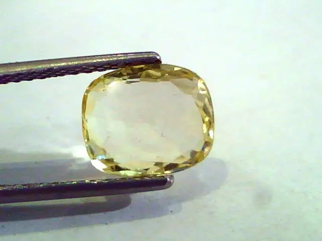 3.30 Ct Unheated Untreated Natural Ceylon Yellow Sapphire Pukhraj