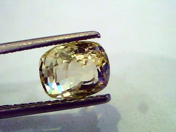 3.27 Ct Unheated Untreated Natural Ceylon Yellow Sapphire Gems