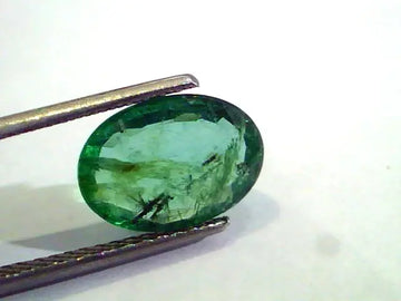 3.32 Ct Untreated Natural Zambian Emerald Gemstone Panna stone