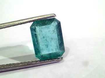3.41 Ct Untreated Natural Zambian Emerald Gemstone Panna AAA
