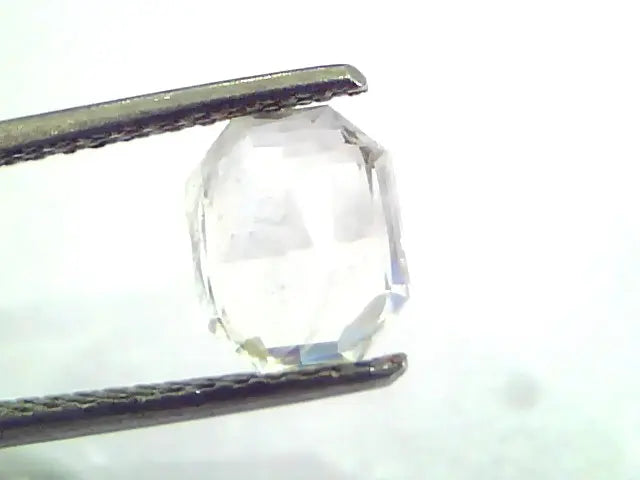 3.33 Ct Unheated Untreated Natural White Sapphire Safed Pukhraj AAA