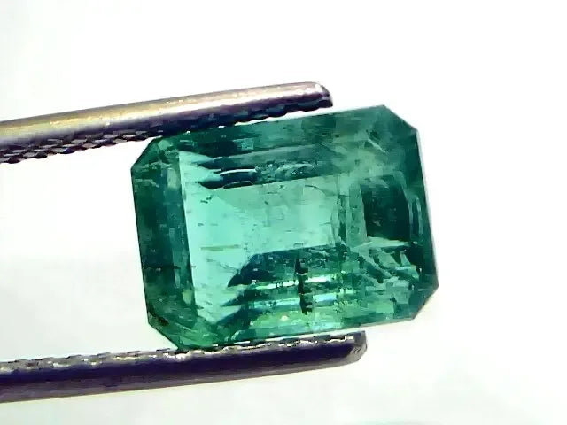 3.34 Ct GII Certified Untreated Natural Zambian Emerald Gemstone AAA - Venus Gems