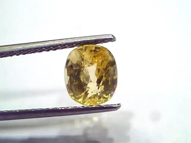 3.34 Ct IGI Certified Unheated Untreated Natural Ceylon Yellow Sapphire