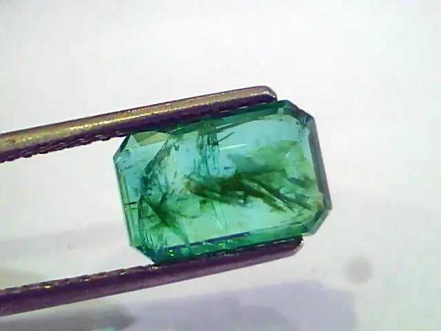 3.37 Ct Untreated Natural Zambian Emerald Gemstone Panna