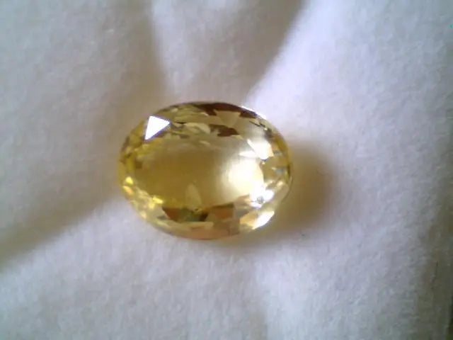 3.3 Ct Unheated Untreated Natural Ceylon Yellow Sapphire,Pukhraj