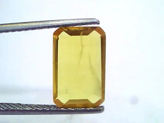 3.37 Ct Natural Yellow Sapphire Pukhraj Jupiter Gemstone(Heated)