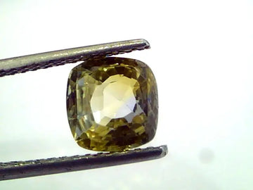 3.32 Ct Unheated Natural Ceylon Pitambari Yellow blue Mix Sapphire