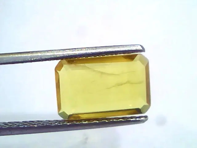 3.37 Ct Natural Yellow Sapphire Pukhraj Jupiter Gemstone(Heated)