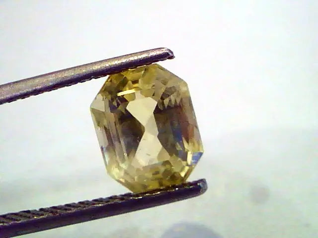 3.35 Ct Unheated Untreated Natural Ceylon Yellow Sapphire Gems