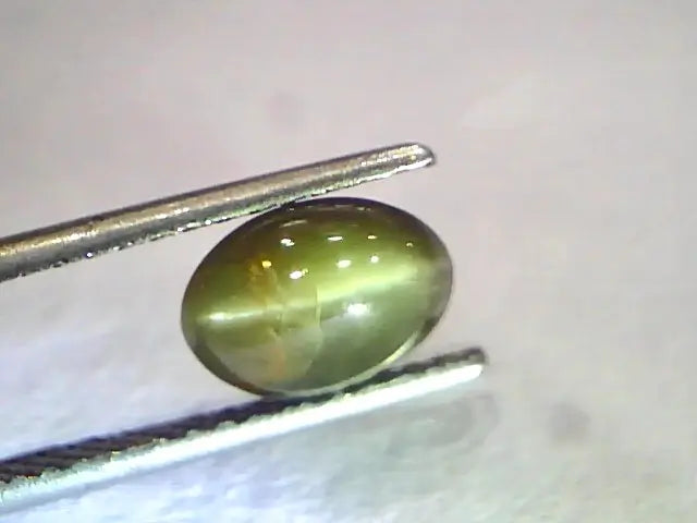 3.39 Ct Certified Untreated Natural Chrysoberyl Cats Eye,Lehsunia