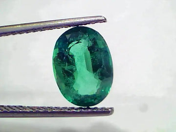 3.36 Ct GII Certified Untreated Natural Zambian Emerald Gems AAAAA