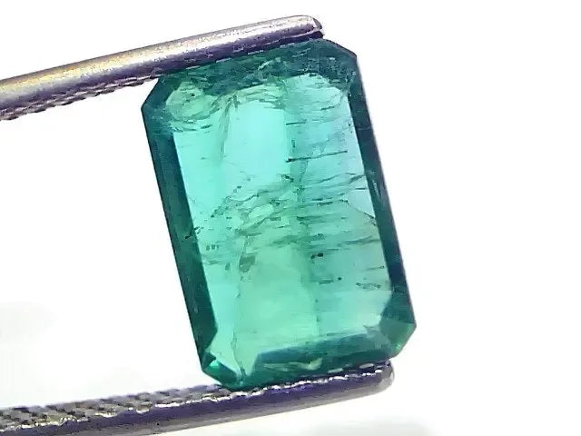 3.36 Ct GII Certified Untreated Natural Zambian Emerald Gemstones - Venus Gems