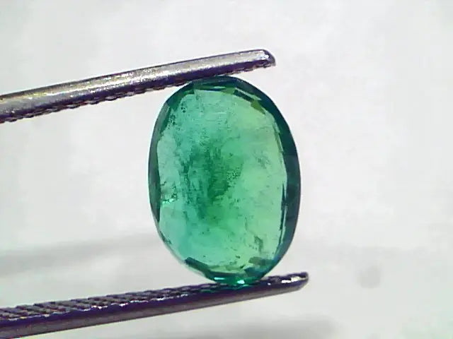 3.36 Ct GII Certified Untreated Natural Zambian Emerald Gems AAAAA