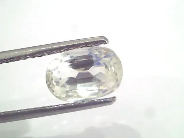 3.36 Ct Unheated Untreated Natural White Sapphire Gemstones - Venus Gems