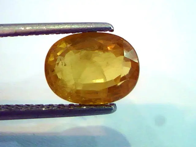 7.00 Ct Natural Yellow Sapphire Pukhraj Jupiter Gemstone(Heated)