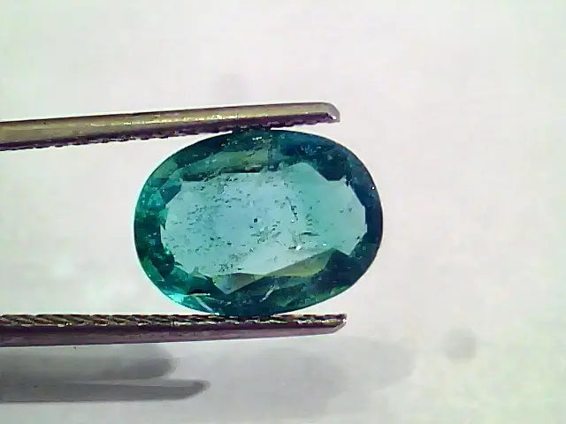 3.37 Ct Untreated Natural Zambian Emerald Gemstone Panna AA++
