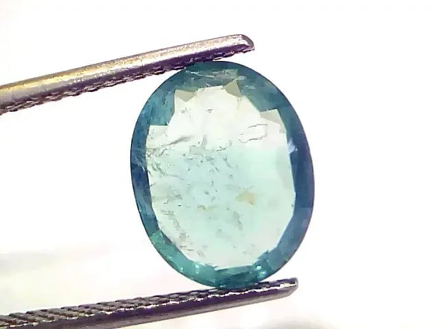 3.37 Ct GII Certified Untreated Natural Zambian Emerald Gemstone - Venus Gems
