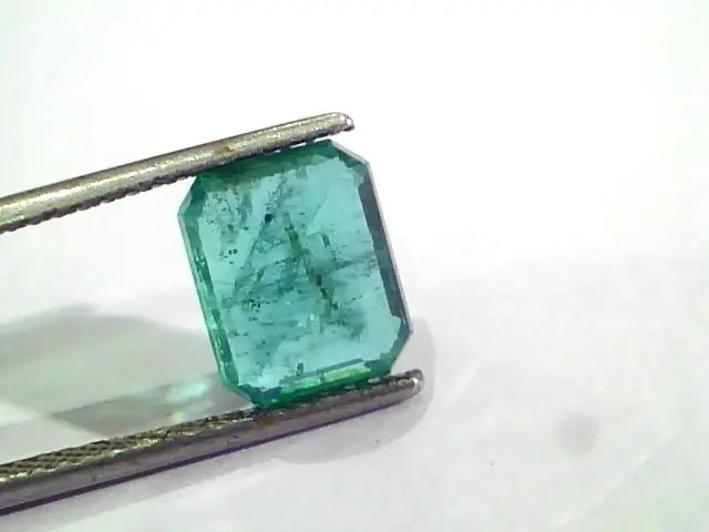 3.45 Ct Untreated Natural Zambian Emerald Gemstone Panna AAA