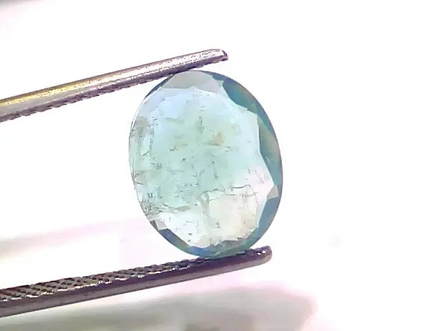 3.37 Ct GII Certified Untreated Natural Zambian Emerald Gemstone - Venus Gems