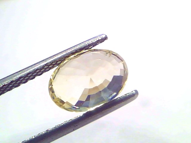 3.37 Ct IGI Certified Unheated Natural Ceylon Yellow Sapphire Pukhraj – 3.70 Ratti