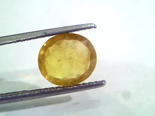 3.38 Ct Natural Yellow Sapphire Pukhraj Jupiter Gemstone(Heated)