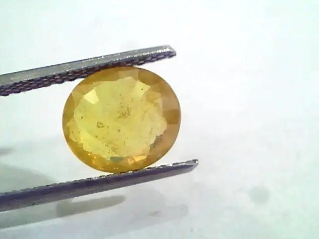 3.38 Ct Natural Yellow Sapphire Pukhraj Jupiter Gemstone(Heated)