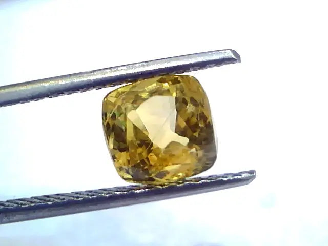 3.42 Ct Unheated Untreated Natural Ceylon Yellow Sapphire Pukhraj