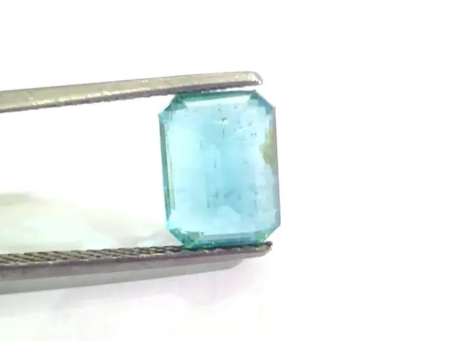 3.39 Ct Untreated Natural Zambian Emerald Gemstone Panna AAAAA