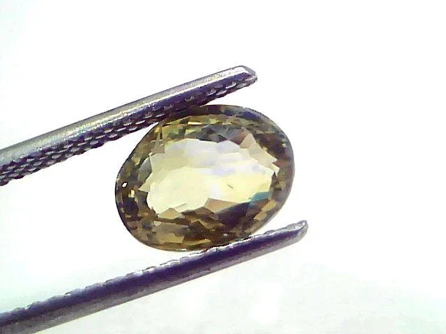 3.40 Ct Unheated Untreated Natural Ceylon Yellow Blue Pitambari Sapphire - Venus Gems