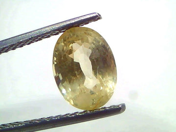 3.39 Ct Certified Unheated Natural Ceylon Yellow Sapphire Pukhraj – 3.72 Ratti