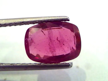 3.37 Ct IGI Certified Unheated Untreated Natural Madagaskar Ruby AAA