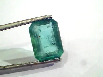 3.47 Ct Untreated Natural Zambian Emerald Gemstone Panna AAA