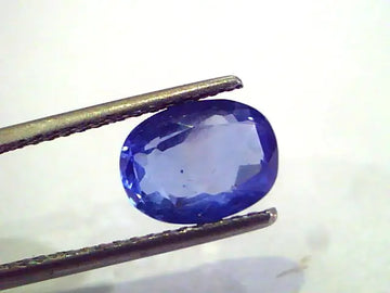 3.42 Ct Unheated Untreated Natural Ceylon Blue Sapphire Neelam Gems