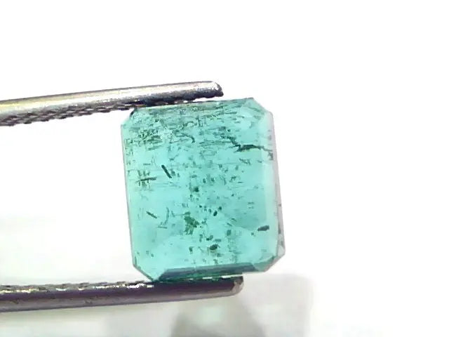 3.42 Ct GII Certified Untreated Natural Zambian Emerald Gemstone