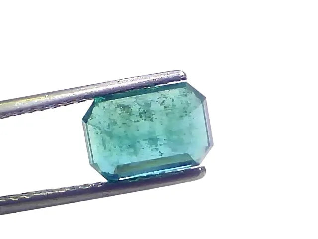 3.42 Ct GII Certified Untreated Natural Zambian Emerald Panna Gemstone - Venus Gems