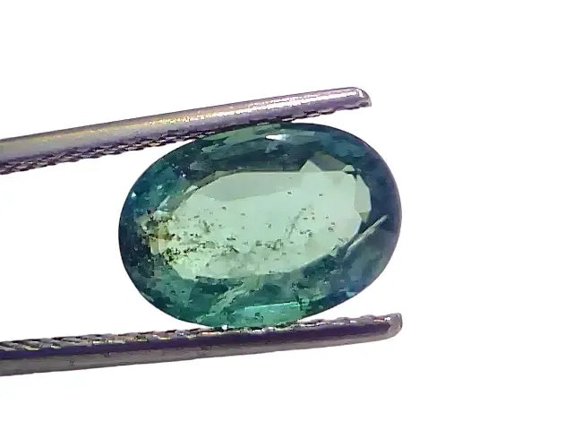 3.42 Ct GII Certified Untreated Natural Zambian Emerald Panna Gemstone - Venus Gems