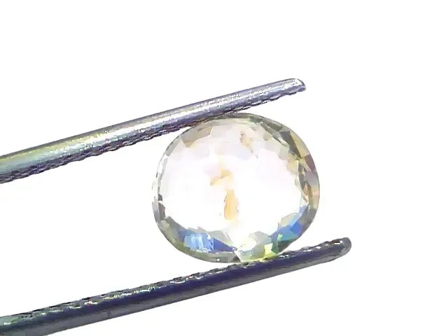 3.40 Ct Certified Unheated Untreated Natural Ceylon Yellow Sapphire Pukhraj - Venus Gems