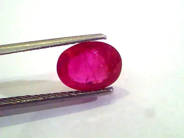 3.43 Ct Unheated Untreated Natural Old Burma Mines Ruby **Rare**