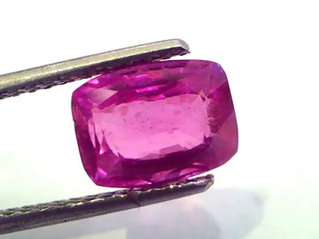 3.44 Ct IGI Certified Unheated Untreated Natural Madagaskar Ruby