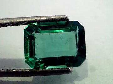 3.45 Ct Untreated Premium Glass Clean Natural Zambian Emerald AA