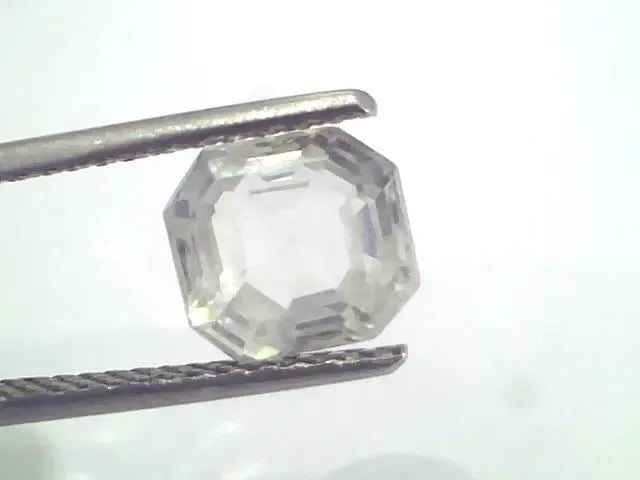3.45 Ct Unheated Untreated Natural White Sapphire Gemstones - Venus Gems