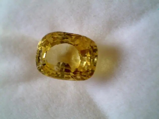 3.23 Ct Unheated Untreted Natural Ceylon Yellow Sapphire,Pukhraj