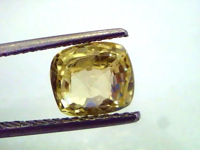 3.49 Ct Unheated Untreated Natural Ceylon Srilankan Yellow Sapphire