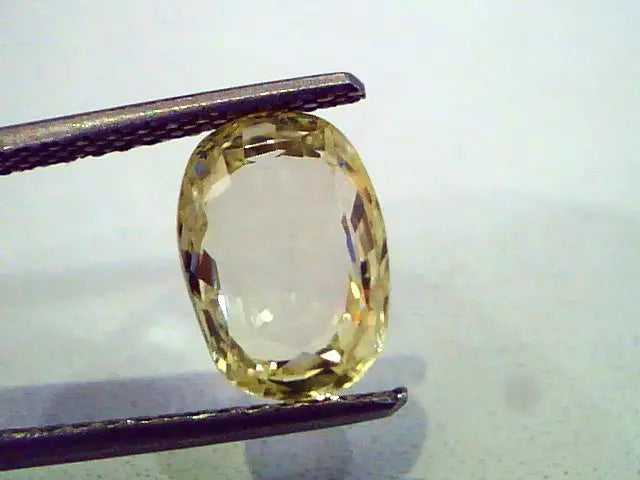 3.54 Ct Unheated Untreated Natural Ceylon Yellow Sapphire Gems