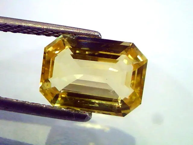 3.47 Ct Unheated Untreated Natural Top AA Ceylon Yellow Sapphire