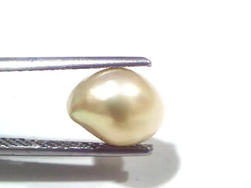 3.47 Ct Certified Natural Venunjula Real Sea Pearl, Real Moti