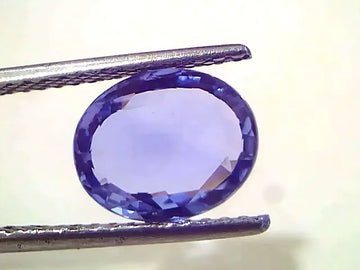 3.49 Ct IGI Certified Unheated Untreated Natural Ceylon Blue Sapphire AAA - Venus Gems