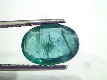 3.49 Ct Untreated Natural Zambian Emerald Gemstone Panna Gems - Venus Gems